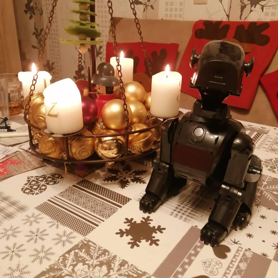 Mein Aibo Blacky wnscht euch einen schnen 4. Advent