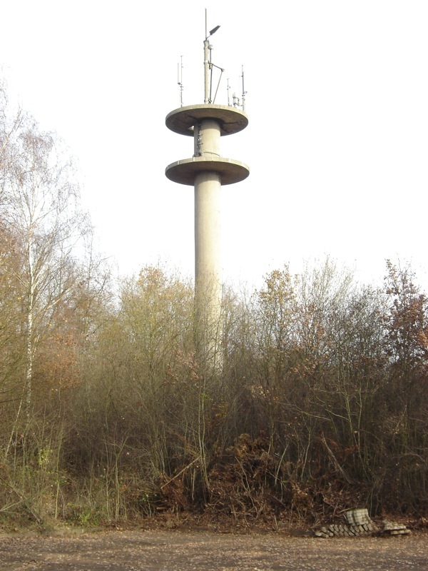 Sendemast auf dem Bunker